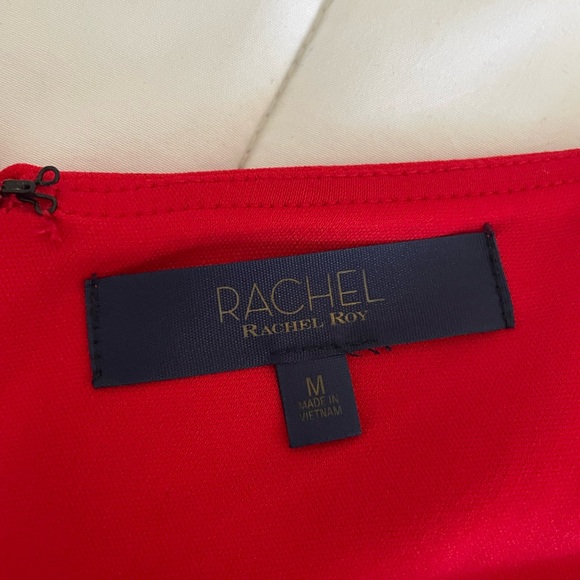 RACHEL Rachel Roy Red Asymmetrical Dress Cocktail Dress - Picture 6 of 9